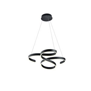 Designová závěsná lampa šedá včetně LED 3stupňové stmívatelné - Frank