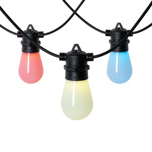 Chytrý pin kabel LED 15 metrů 15-světelný opálový RGBW IP44 - Chill
