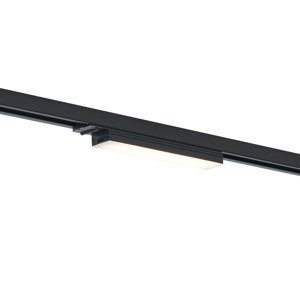 Moderní stropní svítidlo černé pro 1fázový kolejnicový systém 5W 400 lm 2700-4000K - Iconic Tsiri