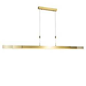 Nastavitelné zlaté závěsné svítidlo 150 cm včetně LED - Lamba