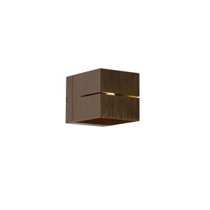 Chytrá nástěnná lampa tmavě bronzová 9,7 cm vč. Wi-Fi G9 - Transfer Groove