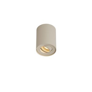 Moderní přisazený reflektor béžový GU10 50mm otočný a naklápěcí - Rondoo Up