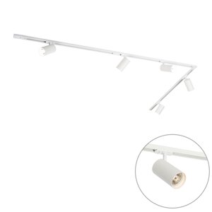 Moderní kolejnicový systém s 5 bílými bodovými světly 1-fázový GU10 70mm - Iconic Jeana Luxe
