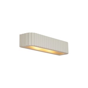 Skandinávská nástěnná lampa béžová obdélníková 2-světla - Plaster