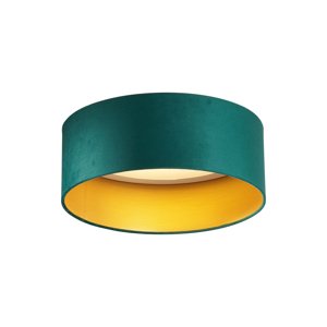 Moderní stropní svítidlo zelený samet 40 cm vč. LED 3-stupňové stmívatelné - Sue