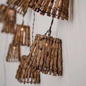 Vánoční venkovní světelný řetěz 3,3 m s LED 10 světel - Carina