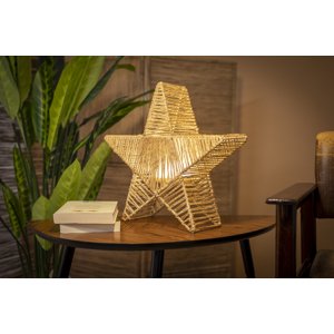 Stojací lampa hnědá 40 cm včetně dobíjecího LED IP54 - Sisine