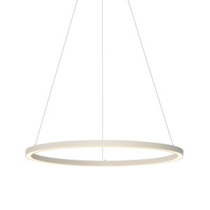 Designové závěsné svítidlo béžové 80cm včetně LED s 3-stupňovým stmíváním - Girello