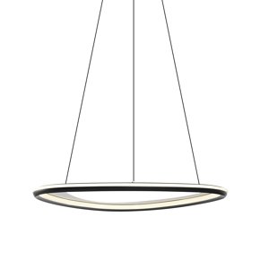 Designové závěsné svítidlo černé s 3-stupňovým stmíváním - Organico