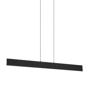 Moderní závěsné svítidlo černé vč. LED s 3-stupňovým stmíváním - Straight