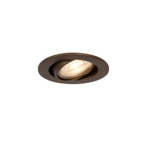 Chytré zapuštěné bodové svítidlo tmavě bronzové, naklápěcí, vč. Wifi GU10 50mm - Cisco