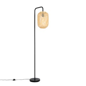 Chytrá stojací lampa bambusová vč. WiFi ST64 - Yvonne