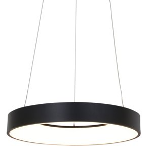 Designové závěsné svítidlo černé včetně stmívatelné LED - Ringlede