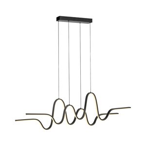 Designové závěsné svítidlo černé vč. stmívatelné LED Easylift - Altitude