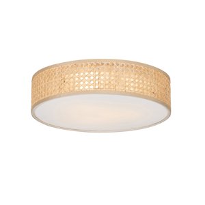 Chytré stropní svítidlo ratan 40 cm 3-světla vč. 3 Wifi P45 - Tromma