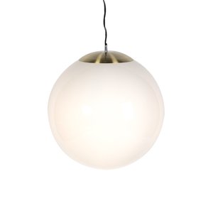 Chytré skandinávské závěsné svítidlo opálové sklo 50 cm vč. Wifi A60 - Ball 50