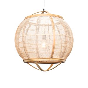 Chytré závěsné svítidlo hnědé 58 cm vč. Wifi G95 - Pascal