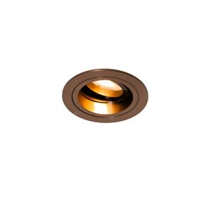 Chytré zapuštěné bodové svítidlo tmavě bronzové kulaté nastavitelné vč. Wifi GU10 50mm - Chuck